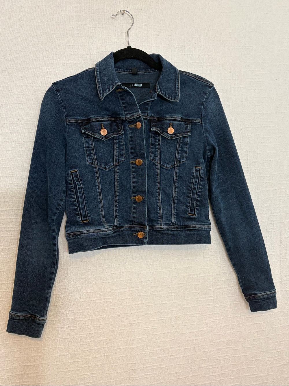 J Brand Indigo Denim Jacket with Silver Label